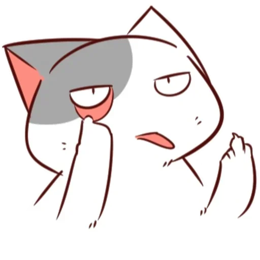 🐈 Стикер «Nyangami (kmvrt)» для Telegram