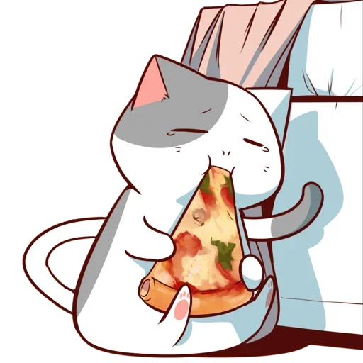 🐈 Стикер «Nyangami (kmvrt)» для Telegram