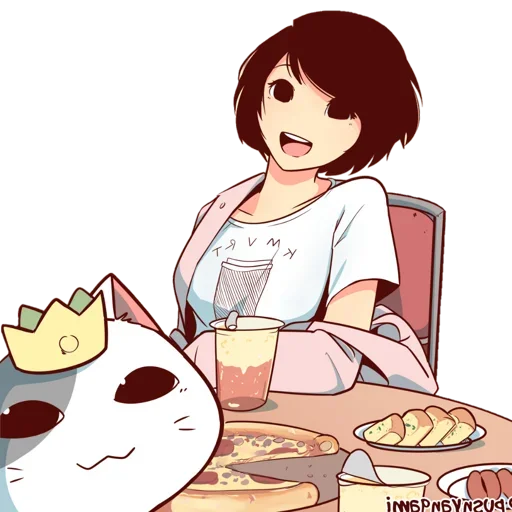 🐈 Стикер «Nyangami (kmvrt)» для Telegram