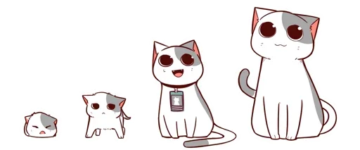 🐈 Стикер «Nyangami (kmvrt)» для Telegram