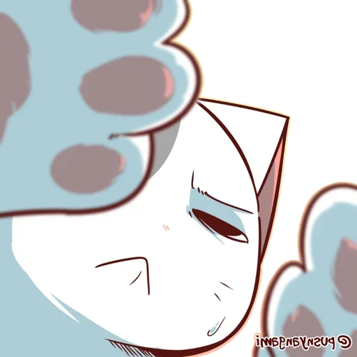 🐈 Стикер «Nyangami (kmvrt)» для Telegram