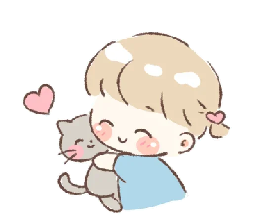 ☁️ Стикер «няша» для Telegram