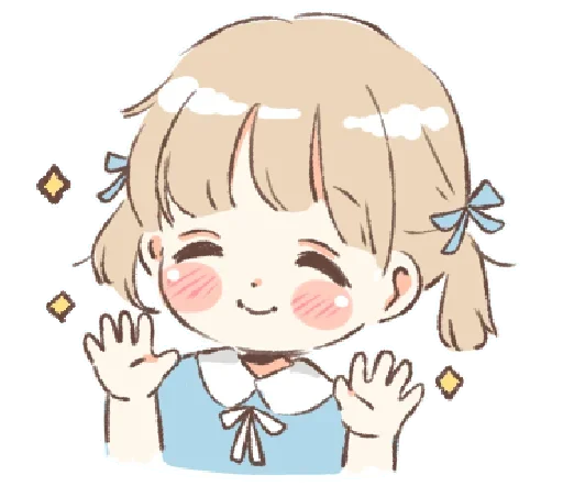 ☁️ Стикер «няша» для Telegram