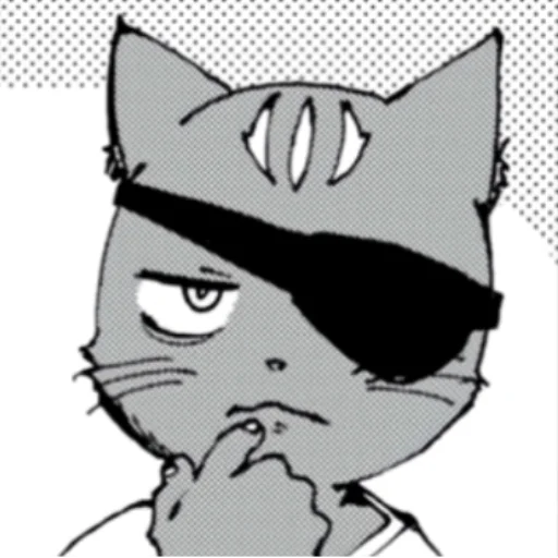 🤔 Стикер «Kuroneko Nyango» для Telegram