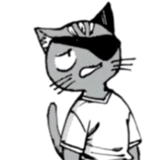 😬 Стикер «Kuroneko Nyango» для Telegram