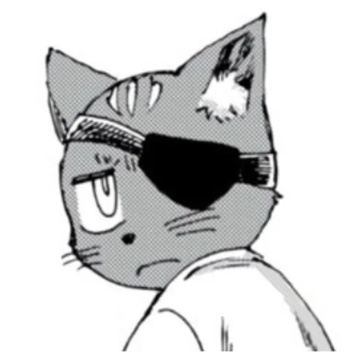 😐 Стикер «Kuroneko Nyango» для Telegram