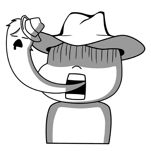 😵 Стикер «Нянхо» для Telegram