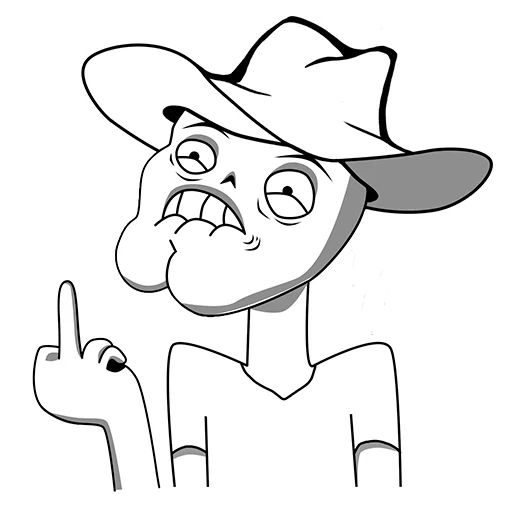 🖕 Стикер «Нянхо» для Telegram