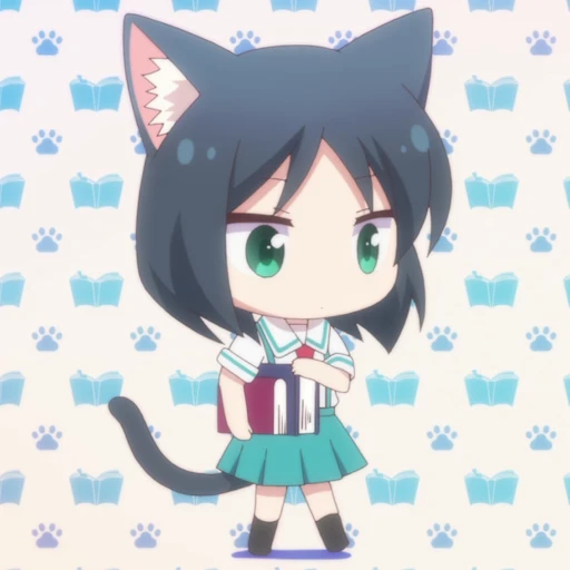 📚 Стикер «Nyanko Days Part 1» для Telegram