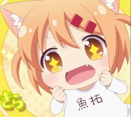 🤩 Стикер «Nyanko Days Part 1» для Telegram