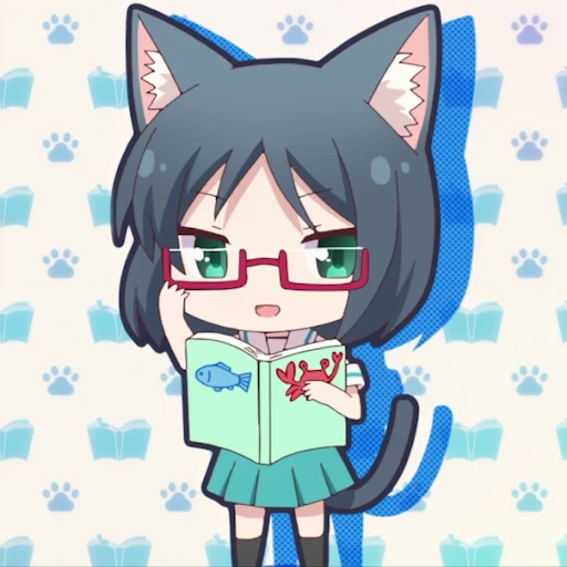 🧐 Стикер «Nyanko Days Part 1» для Telegram