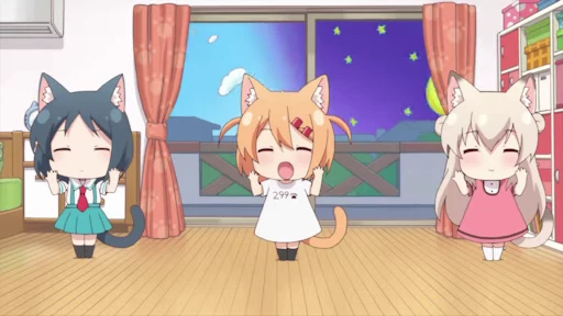 🎉 Стикер «Nyanko Days Part 2» для Telegram