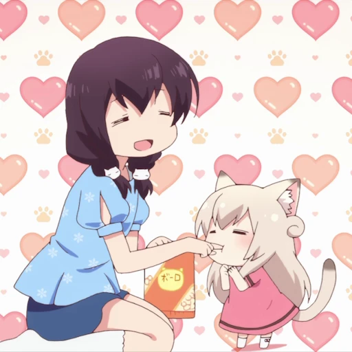🥰 Стикер «Nyanko Days Part 2» для Telegram