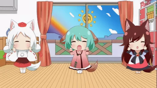 🎉 Стикер «Nyanko Days Part 2» для Telegram