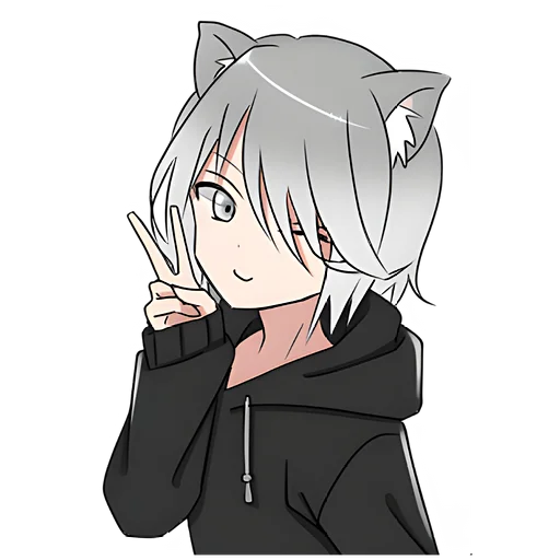 ✌️ Стикер «Нянко кун» для Telegram