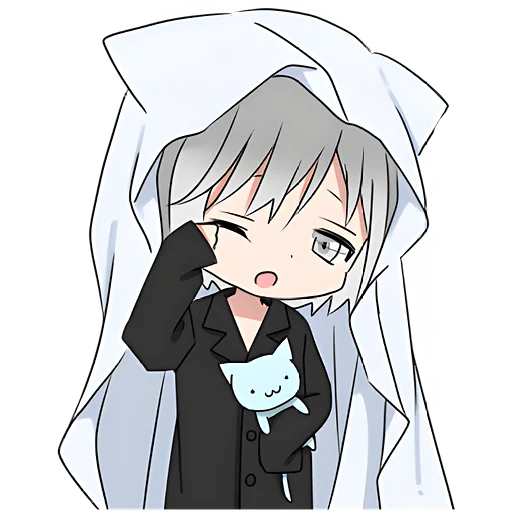 😴 Стикер «Нянко кун» для Telegram