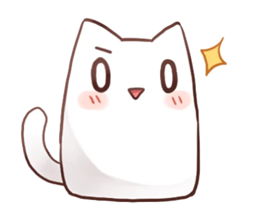☺️ Стикер «Nyan Nyan White Nyan» для Telegram