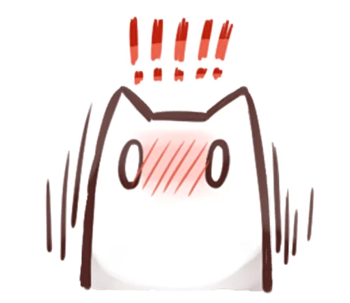 😳 Стикер «Nyan Nyan White Nyan» для Telegram