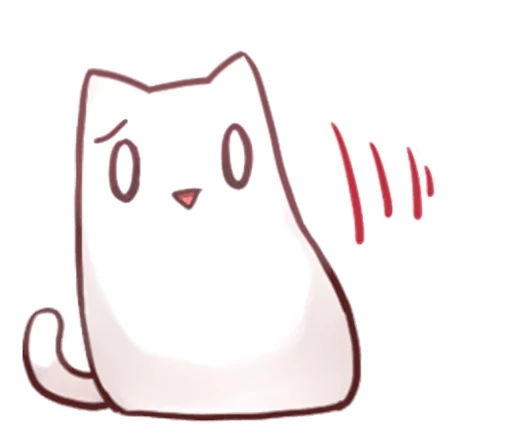 😏 Стикер «Nyan Nyan White Nyan» для Telegram