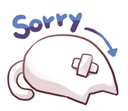 🙇 Стикер «Nyan Nyan White Nyan» для Telegram