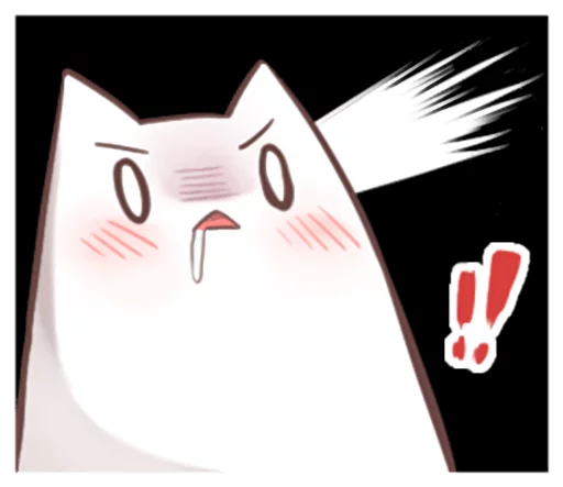 🤤 Стикер «Nyan Nyan White Nyan» для Telegram