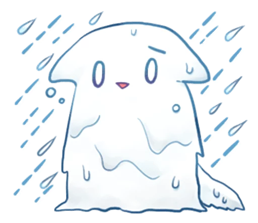 🌧 Стикер «Nyan Nyan White Nyan» для Telegram