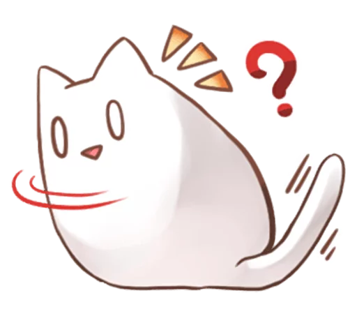❓ Стикер «Nyan Nyan White Nyan» для Telegram