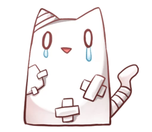 🤕 Стикер «Nyan Nyan White Nyan» для Telegram