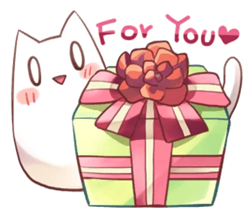🎁 Стикер «Nyan Nyan White Nyan» для Telegram