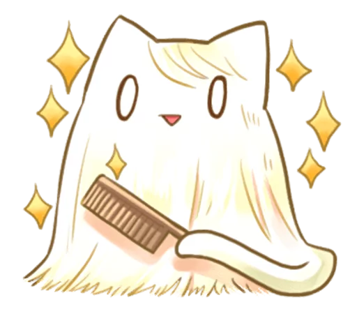 ✨ Стикер «Nyan Nyan White Nyan» для Telegram