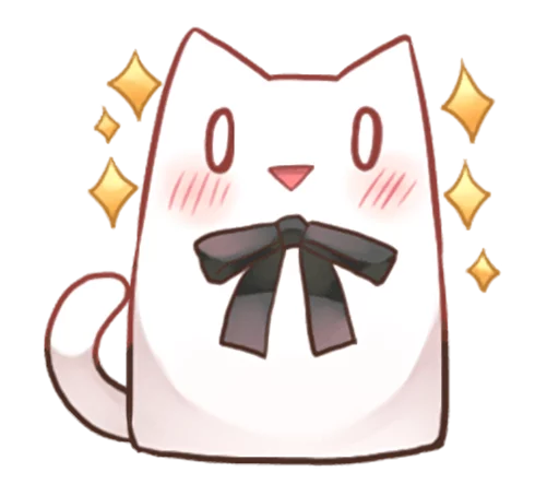 ✨ Стикер «Nyan Nyan White Nyan» для Telegram