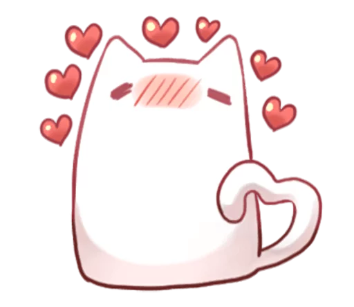 ☺️ Стикер «Nyan Nyan White Nyan» для Telegram