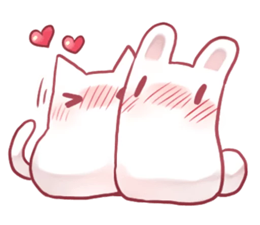 😘 Стикер «Nyan Nyan White Nyan» для Telegram