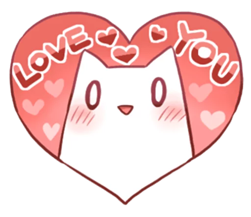 ❤ Стикер «Nyan Nyan White Nyan» для Telegram