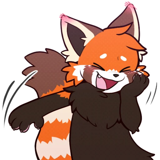 😊 Стикер «Red Panda -» для Telegram