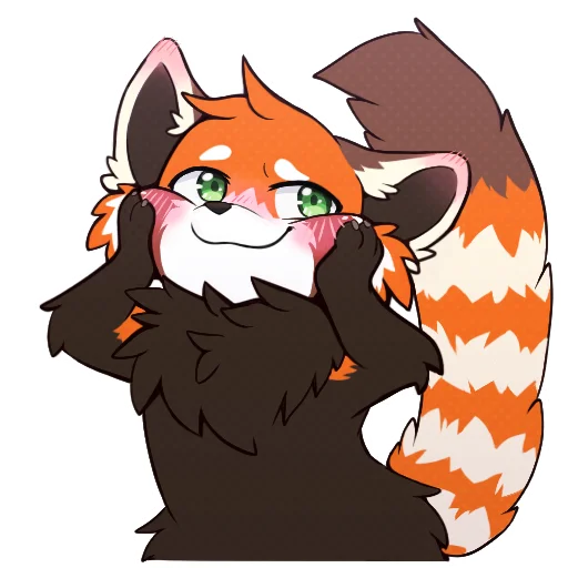 😊 Стикер «Red Panda -» для Telegram
