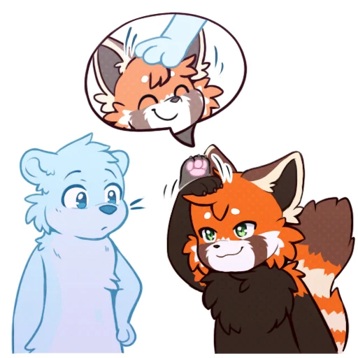 🐶 Стикер «Red Panda -» для Telegram