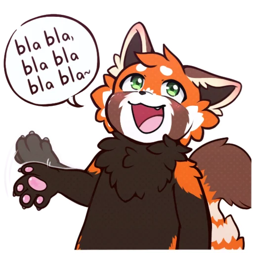 💬 Стикер «Red Panda -» для Telegram