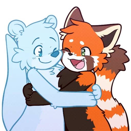 🤗 Стикер «Red Panda -» для Telegram