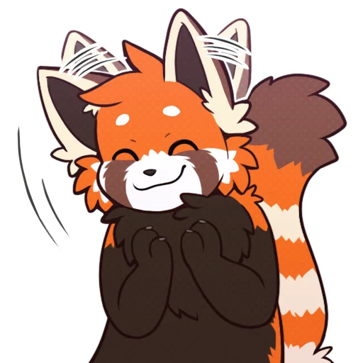 👍 Стикер «Red Panda -» для Telegram