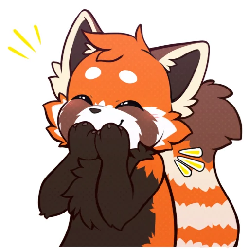 🤭 Стикер «Red Panda -» для Telegram