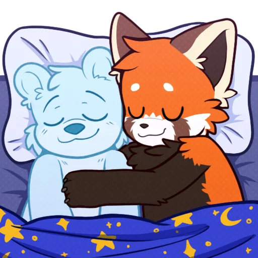🛌 Стикер «Red Panda -» для Telegram