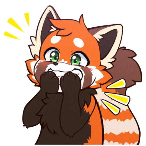😁 Стикер «Red Panda -» для Telegram