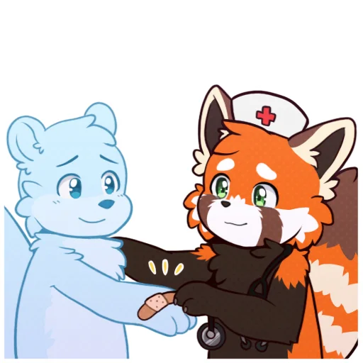 🏥 Стикер «Red Panda -» для Telegram