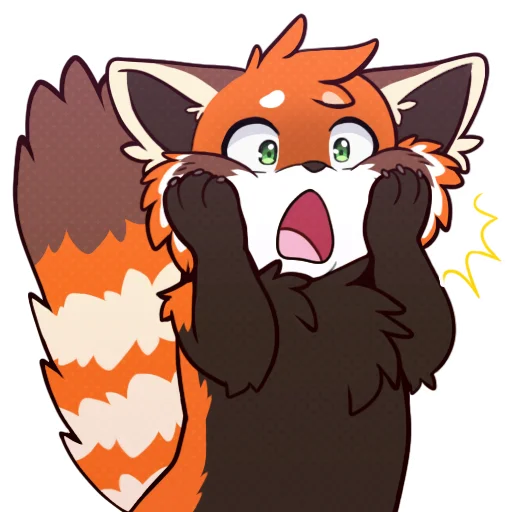 😱 Стикер «Red Panda -» для Telegram