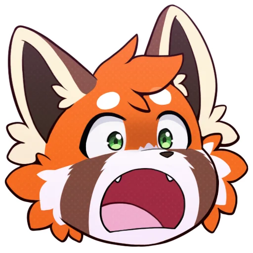 😱 Стикер «Red Panda -» для Telegram