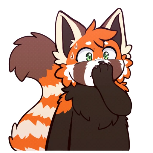 🤭 Стикер «Red Panda -» для Telegram