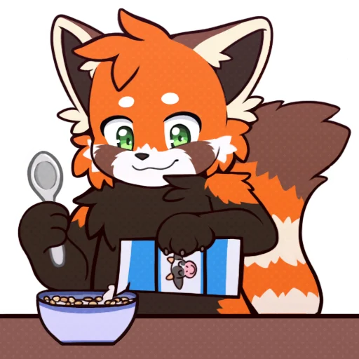 🥣 Стикер «Red Panda -» для Telegram