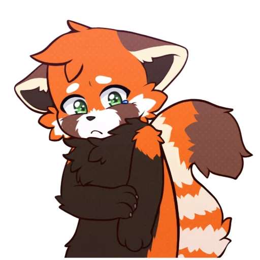 😔 Стикер «Red Panda -» для Telegram
