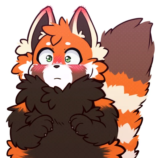 💥 Стикер «Red Panda -» для Telegram